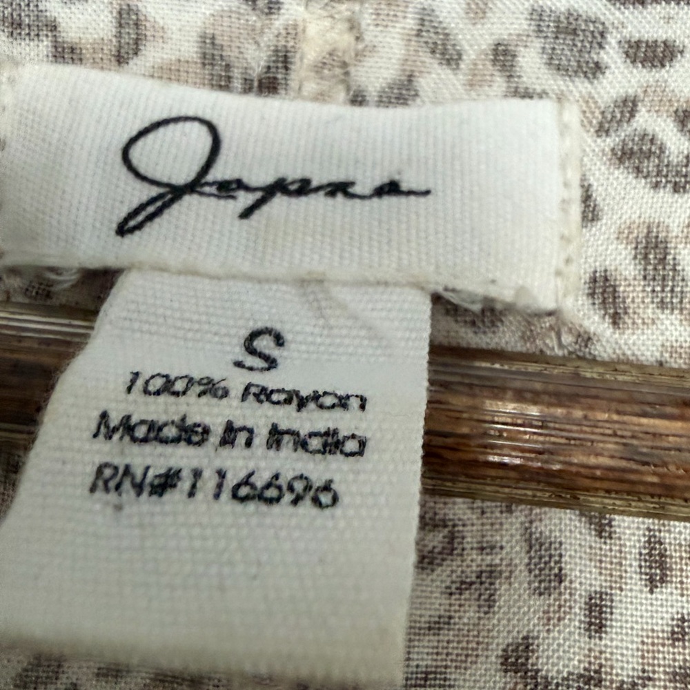 Boho,Smocked,Midi, Small, Cottage-core Leopard print, neutral, Dress - Picture 6 of 6